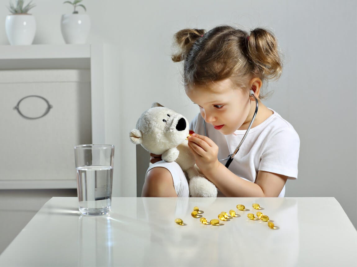 dieťa, omega 3 kapsula