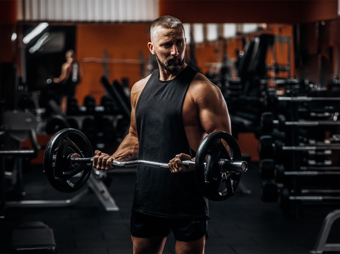 muž, silový trening, chudnutie 