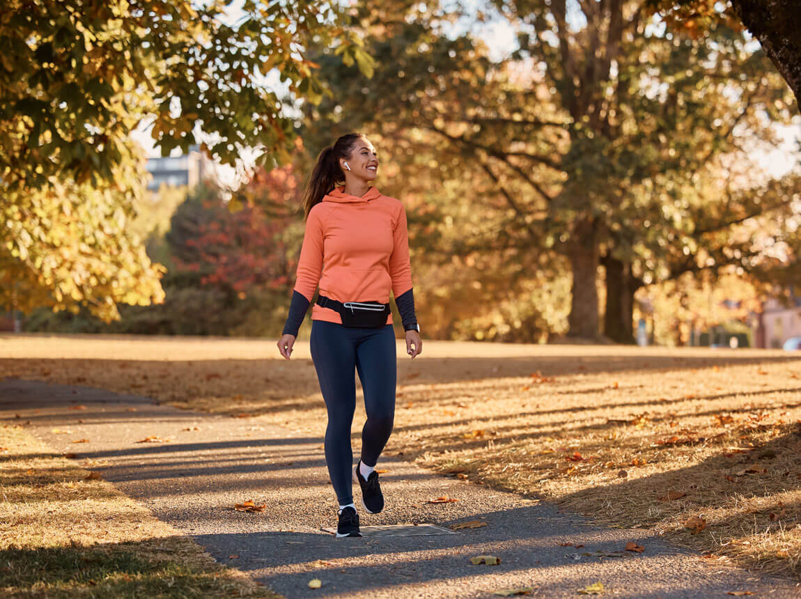 žena na prechádzke 