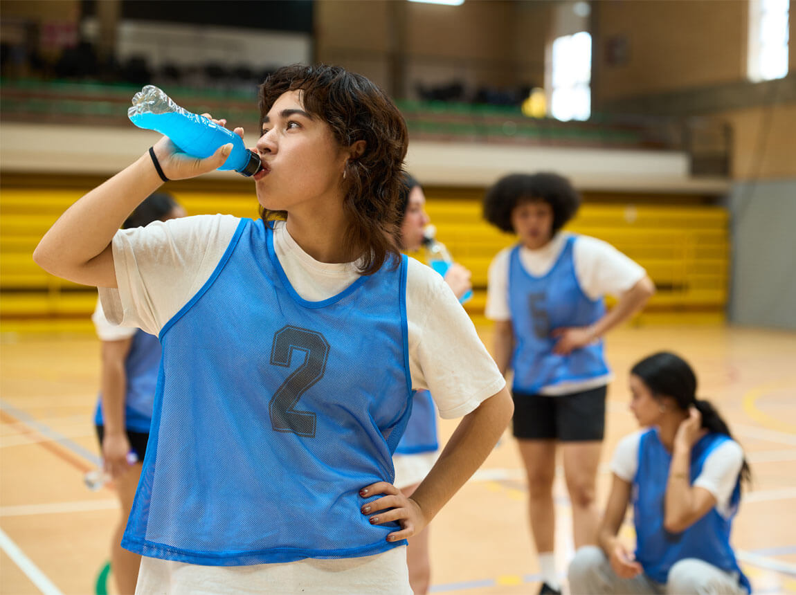 tímové hry - izotonický nápoj