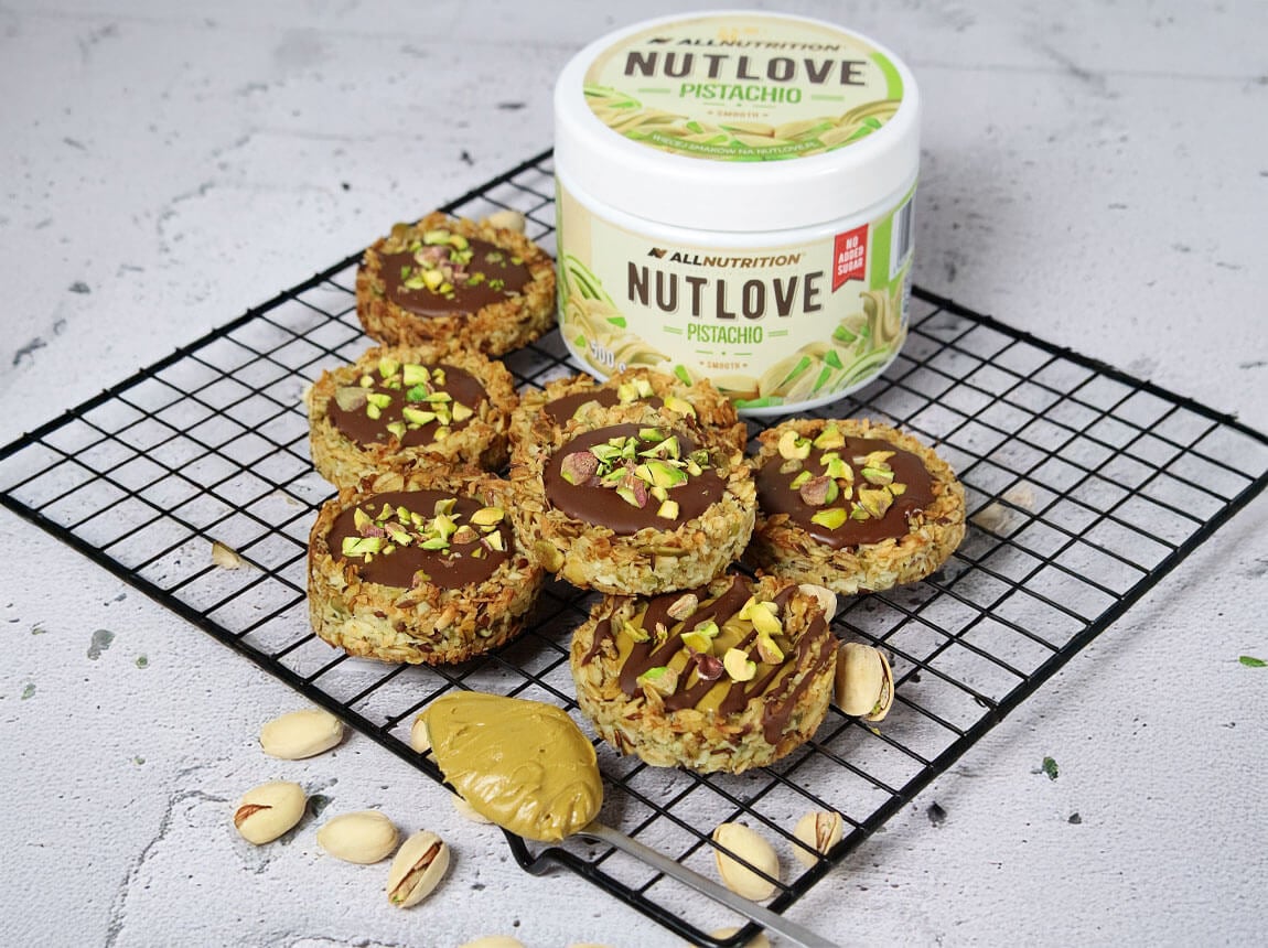 ovsené sušienky s pistáciovým krémom