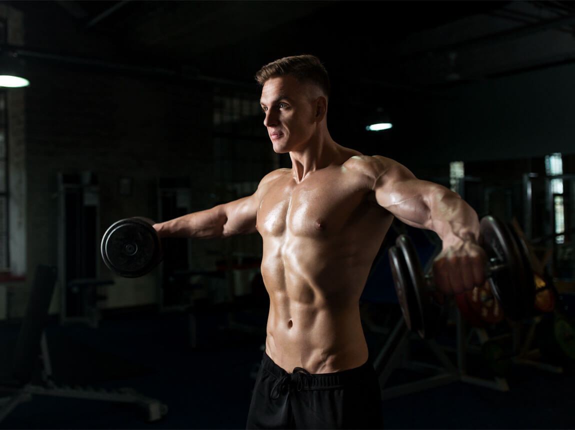 muž, silový tréning