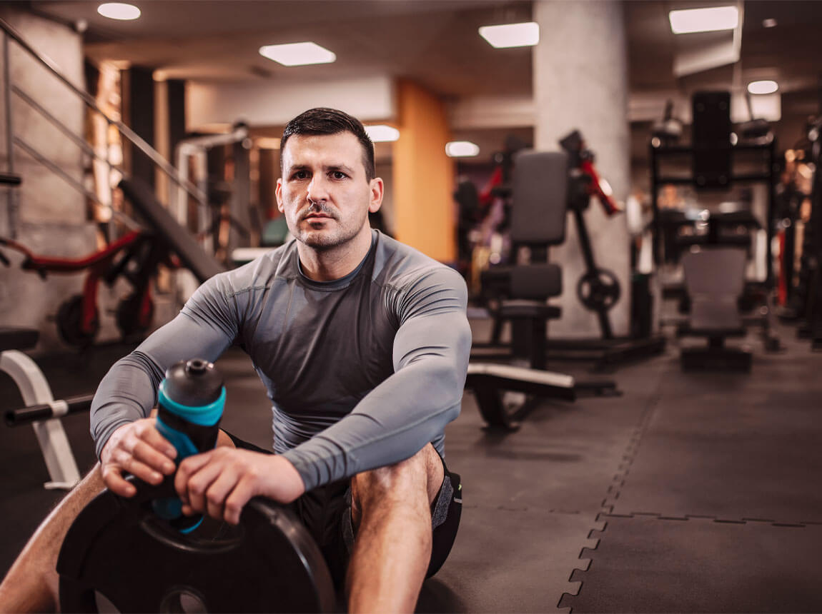 silový trening - prestávka