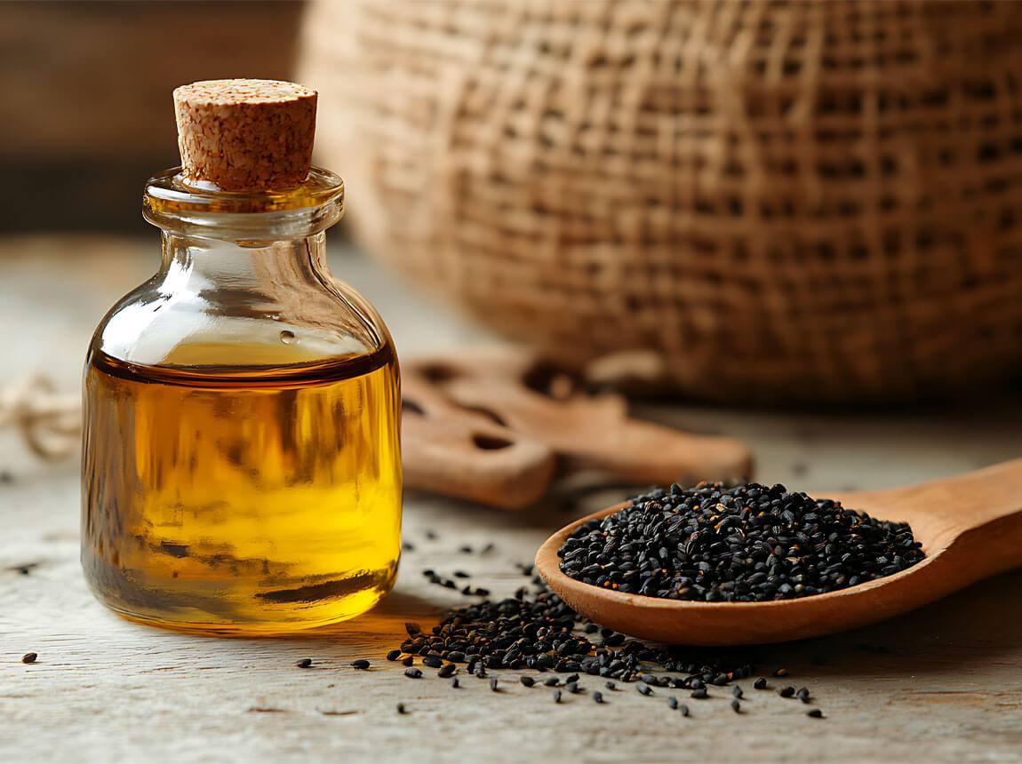 olej z čiernej rumančeka