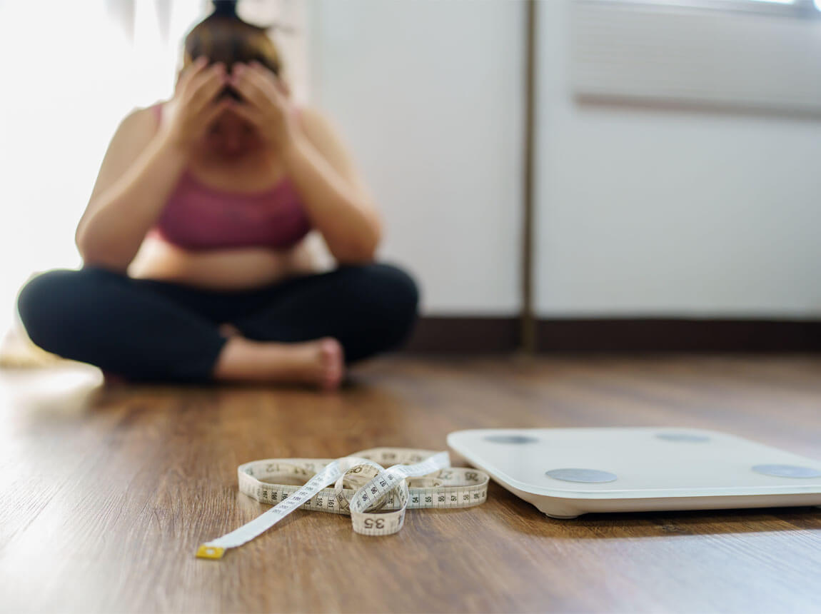 žena s váhami – jojo efekt