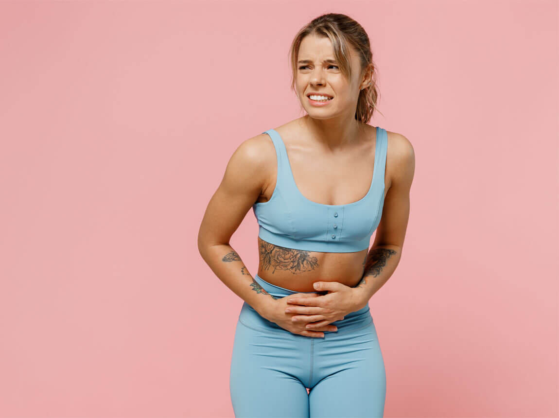 žena – bolesti brucha počas cvičenia, syndróm dráždivého čreva