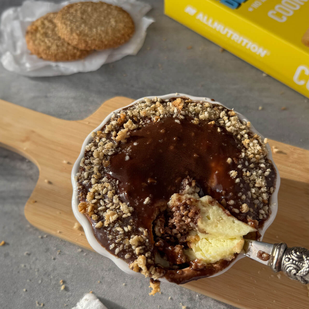 jednorazov&yacute; cheesecake na su&scaron;ienkovom z&aacute;klade