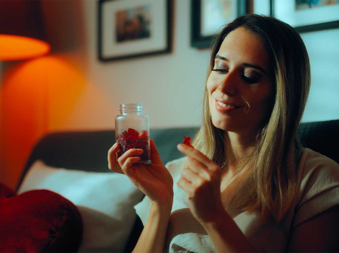 žena &ndash; vitam&iacute;ny v žel&eacute; 