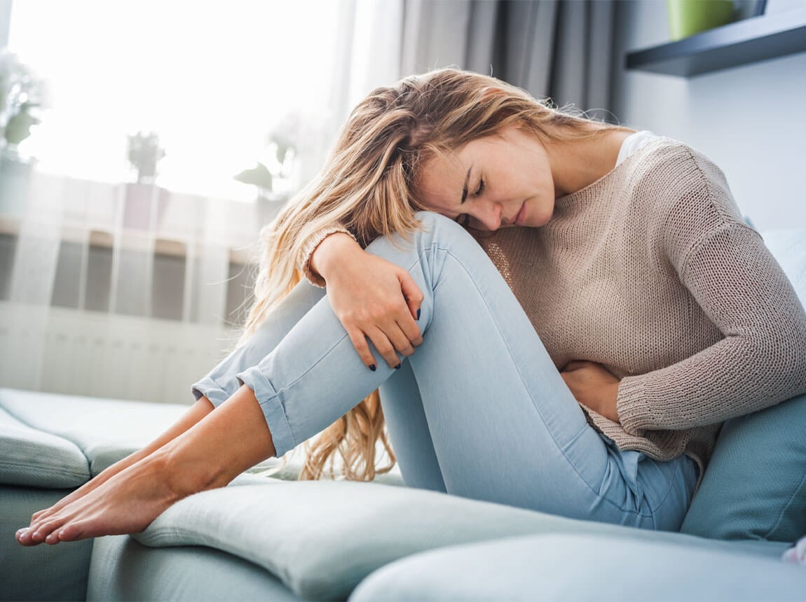 žena – bolesti brucha, zápcha