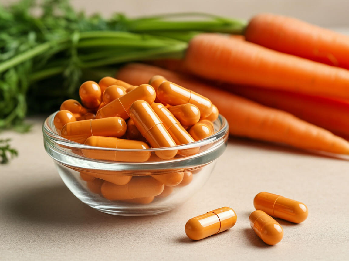 beta-karotén, kapsule