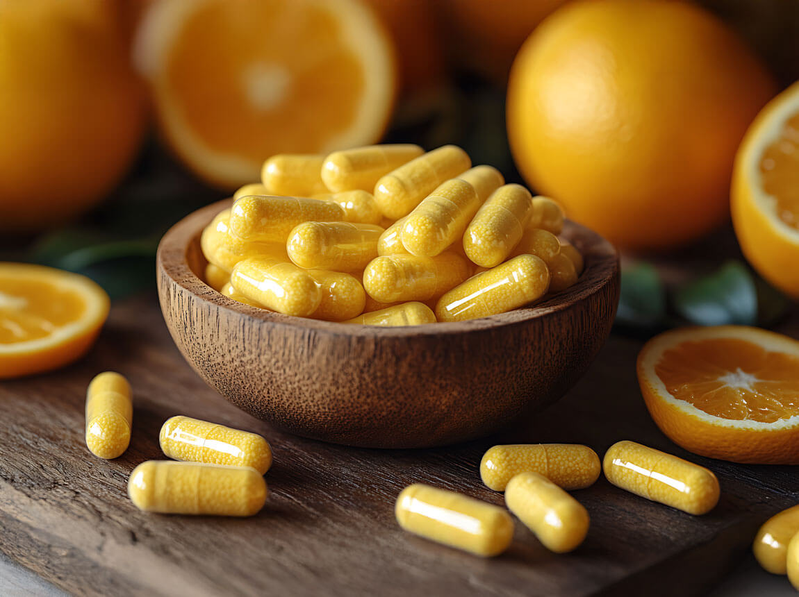 vitamín C v kapsulách 