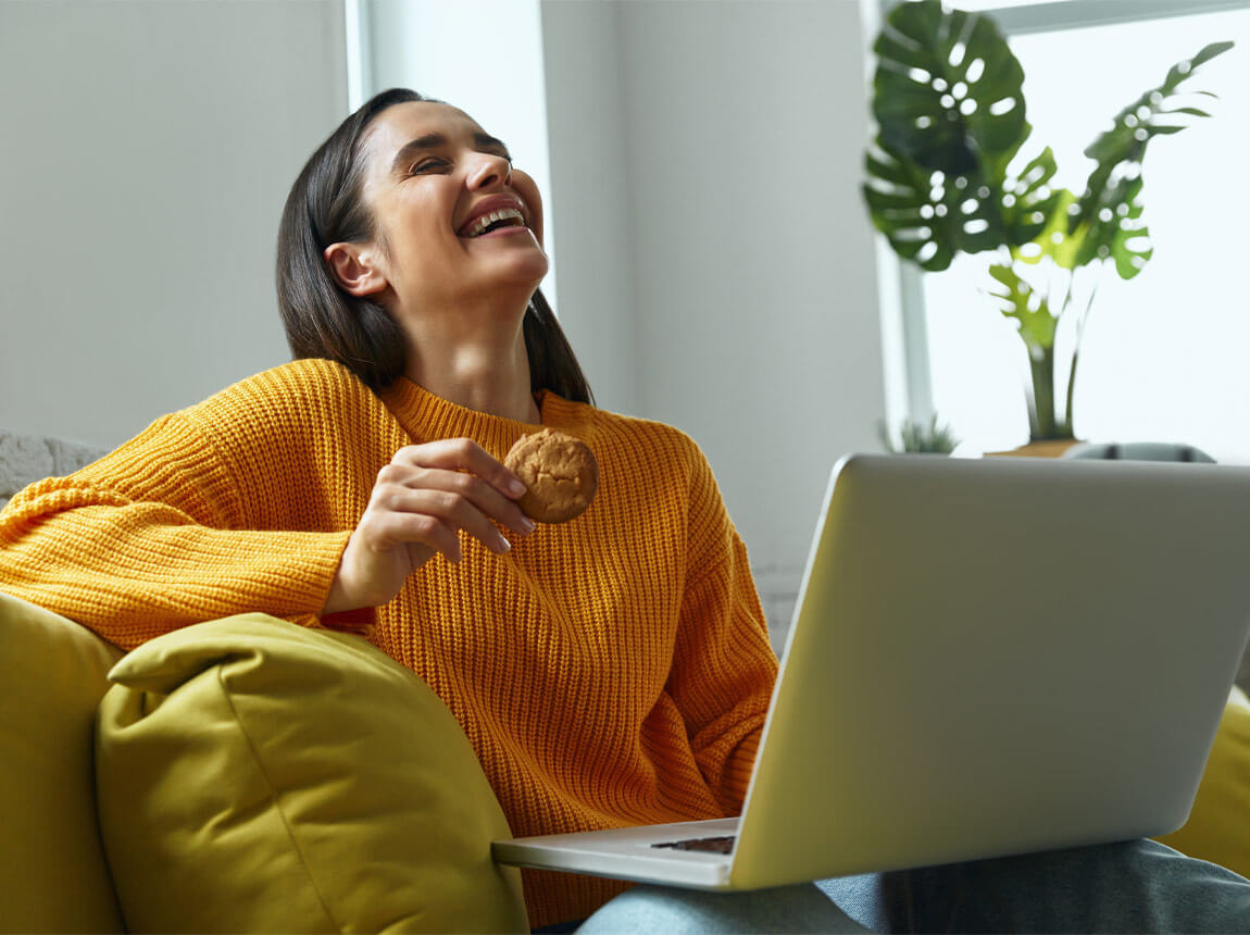 žena - sušienky, občerstvenie 