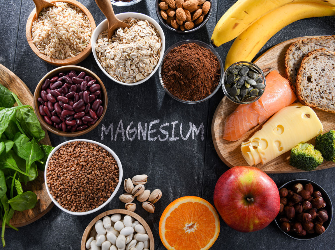 horčík v potravinách 