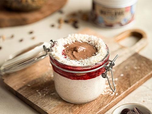 Recept na tvarohovú a kokosovú kašu na noc