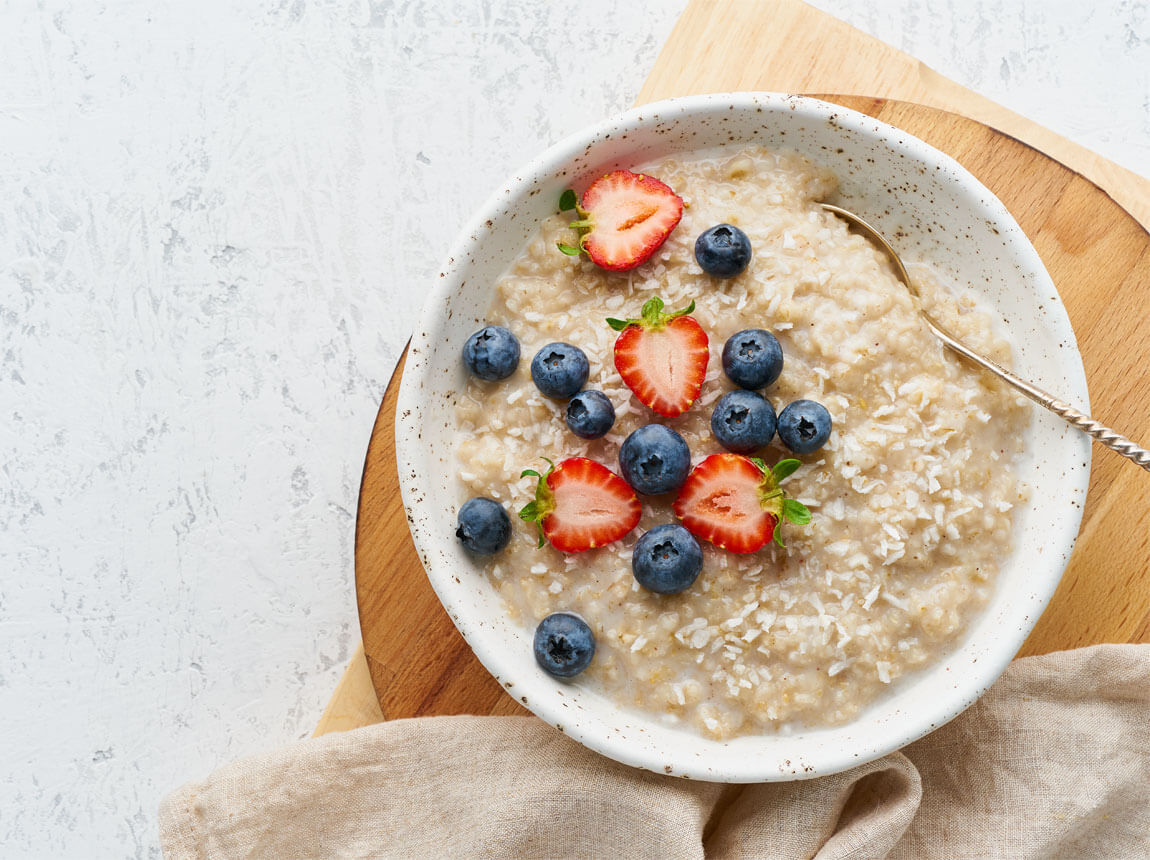 ovsené vločky na raňajky 