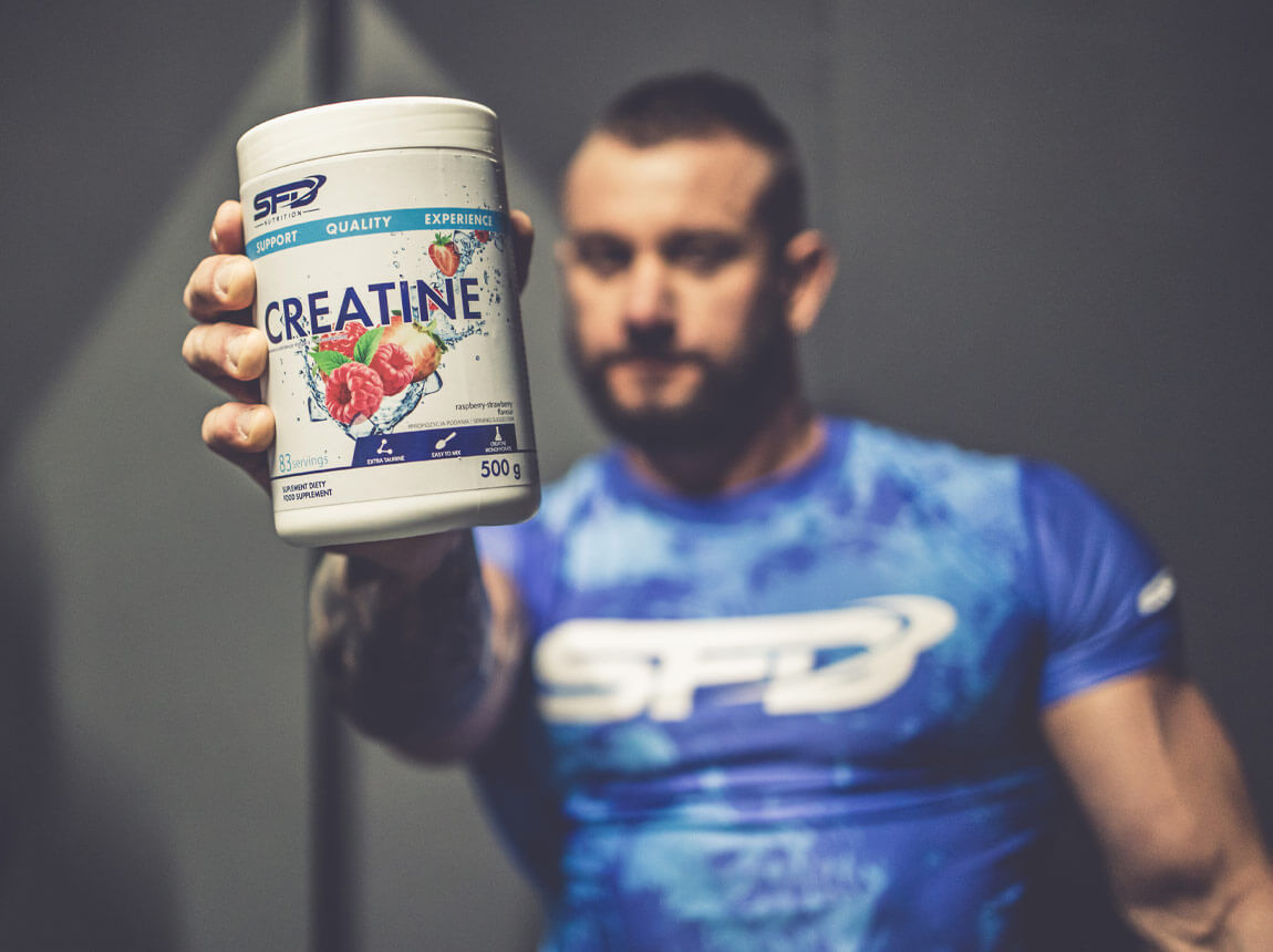 muž s kreatínom 
