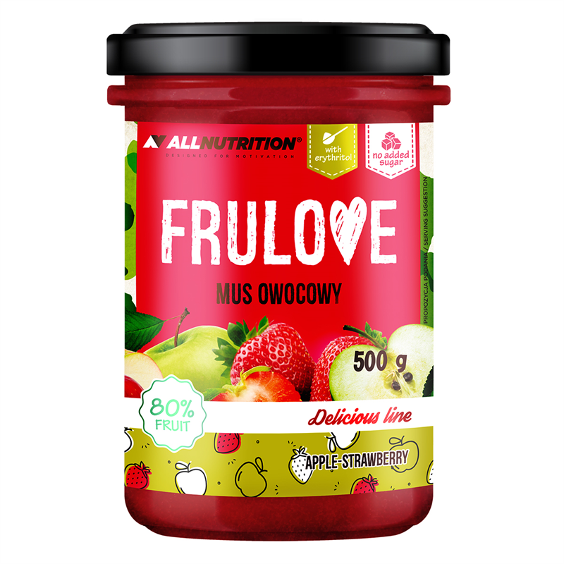 ALLNUTRITION FRULOVE OVOCNÉ PYRÉ JABLKO A JAHODY