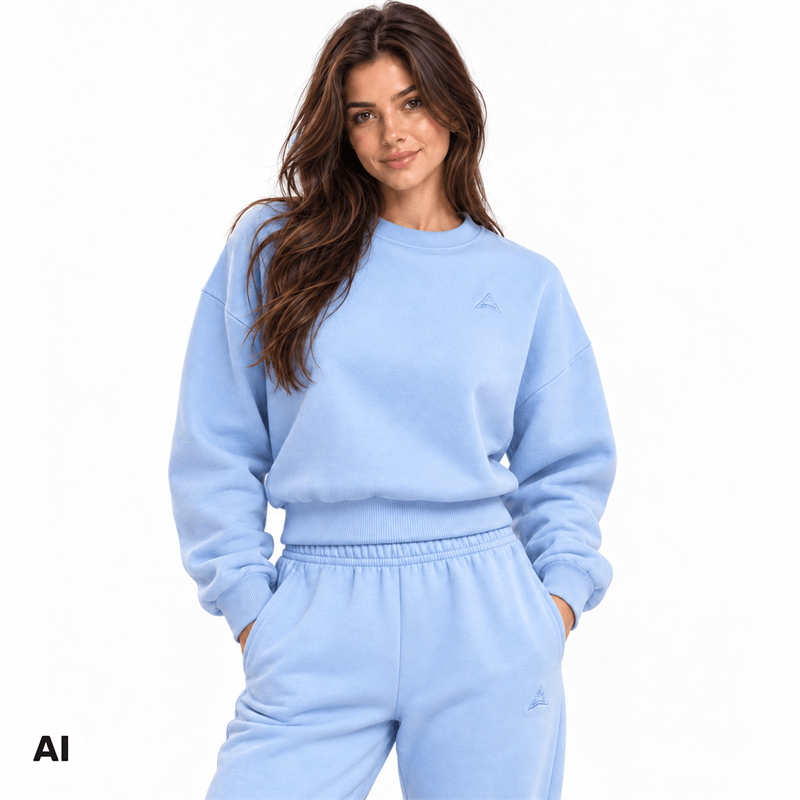 Allwear Dámska mikina Cozy Club Baby Blue