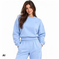 Dámska mikina Cozy Club Baby Blue