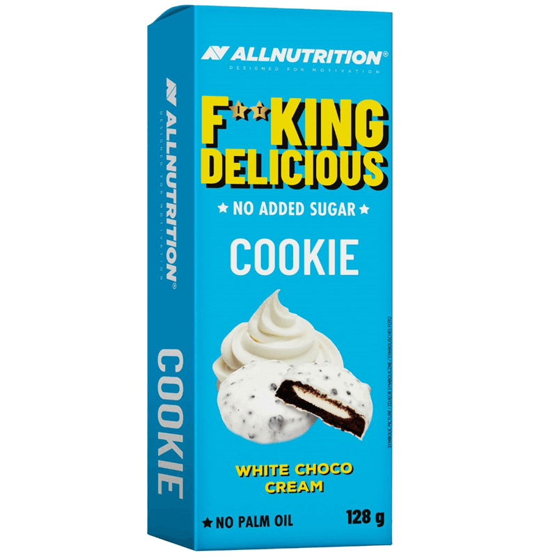 ALLNUTRITION 6 x Fitking Cookie White Chocolate Cream 128g