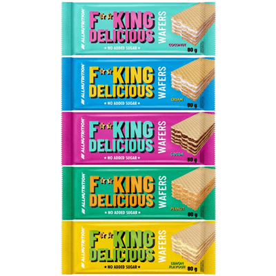 ALLNUTRITION 5 x Fitking Delicious Wafers 80g