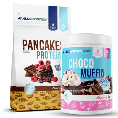 ALLNUTRITION Protein pancakes + choco muffin