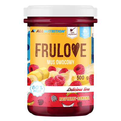 ALLNUTRITION FRULOVE Ovocné pyré malinovo-banánové