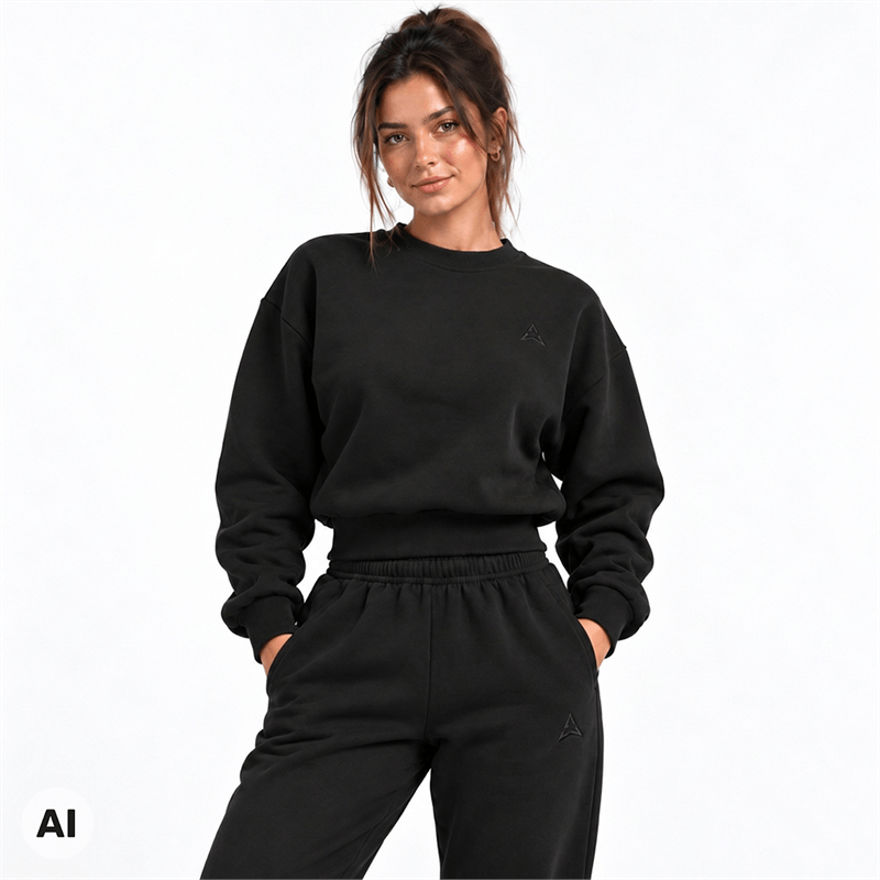 Allwear Dámska mikina Cozy Club Black