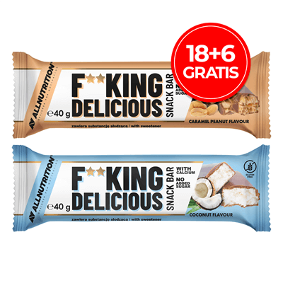 ALLNUTRITION FITKING SNACK BAR 40G 18+6 gratis