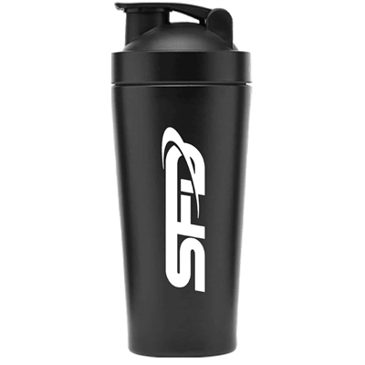 SFD NUTRITION Nerezový shaker čierny