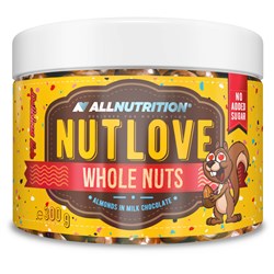 NUTLOVE WHOLE NUTS ALMONDS IN MILK CHOCOLATE