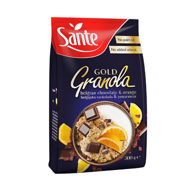 Sante GRANOLA GOLD ČOKOLÁDA POMARANČ