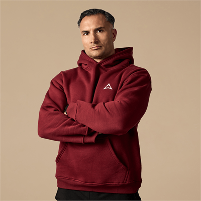 Allwear PÁNSKA MIKINA DARK BURGUNDY