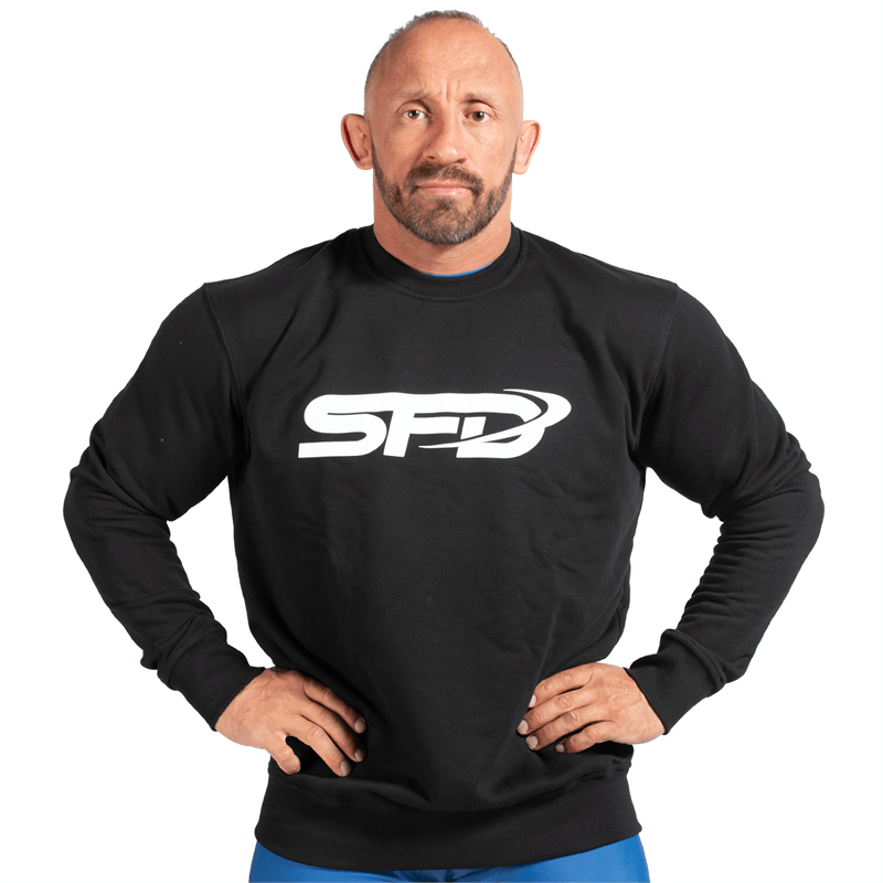 SFD NUTRITION Čierna mikina SFD