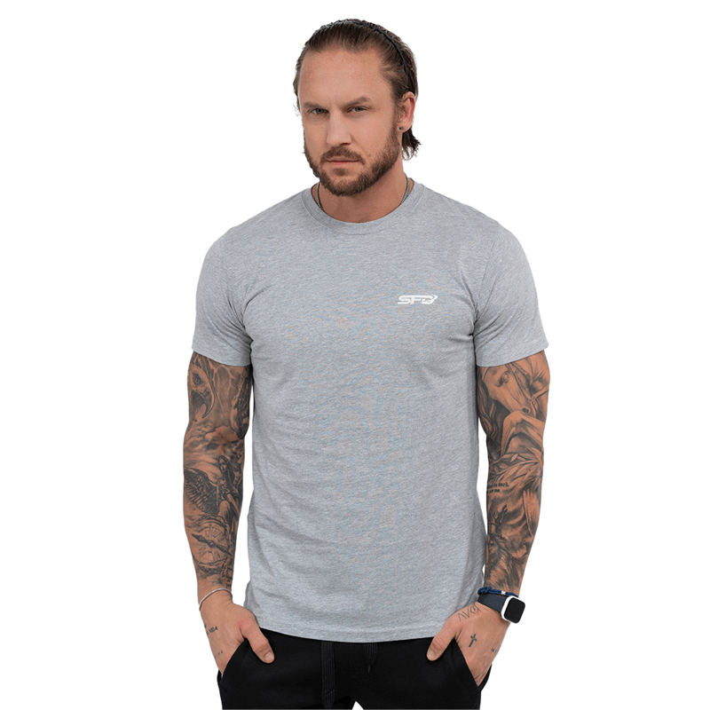 SFD WEAR PÁNSKE TRIČKO Premium Grey Melange