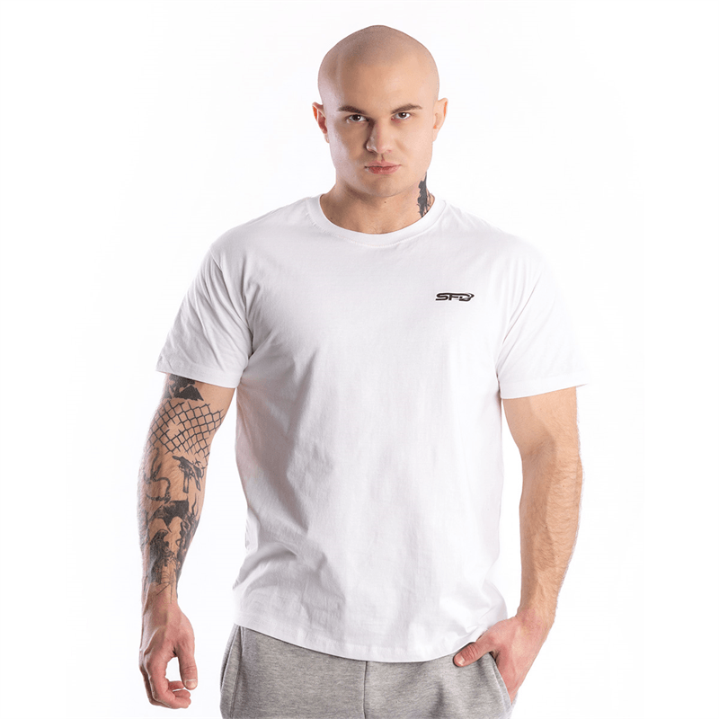 SFD WEAR PÁNSKE TRIČKO ESSENTIAL WHITE