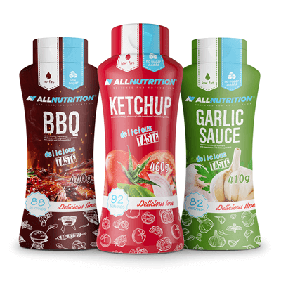 ALLNUTRITION Sauce BBQ + Sauce Ketchup + Sauce Garlic