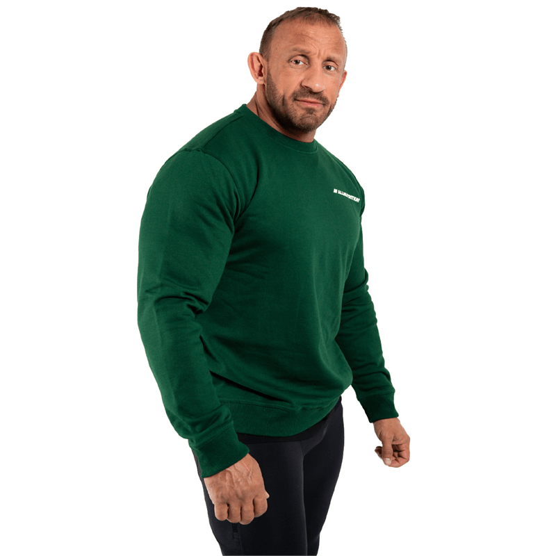 ALLNUTRITION PÁNSKA MIKINA GREEN & WHITE