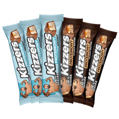 SFD NUTRITION 3x Kizzers protein bar coconut 37g + 3x peanut butter 39g