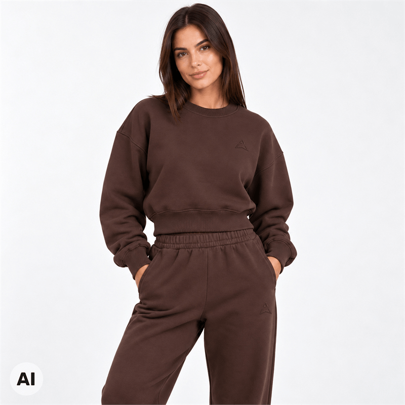 Allwear Dámska mikina Cozy Club Brown